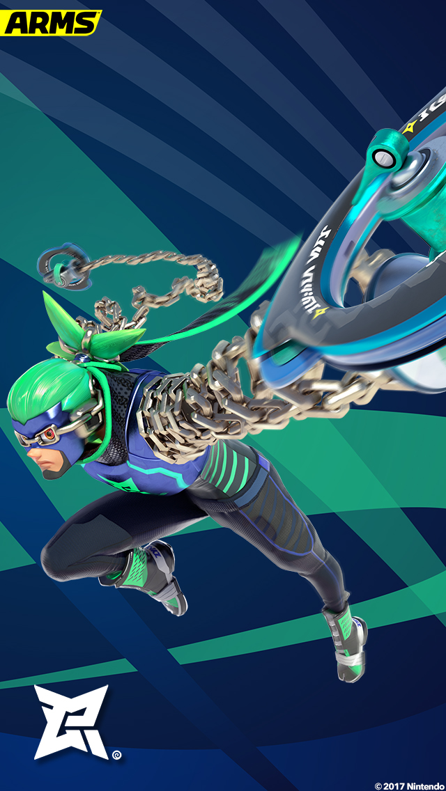 my.nintendo.com/Wallpaper - ARMS (Ninjara)/ARMS_Ninjara_[640x1136].jpg